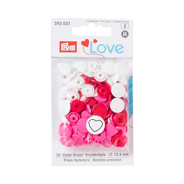 prym-love-bottoni-a-scatto-a-cuore-12-4-mm-30-pezzi-rosso-bianco-rosa image 1