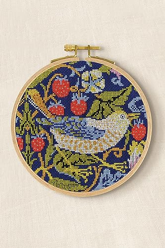 dmc-ladro-di-fragole-di-william-morris-kit-punto-croce-avanzato-the-masters-coll image 5