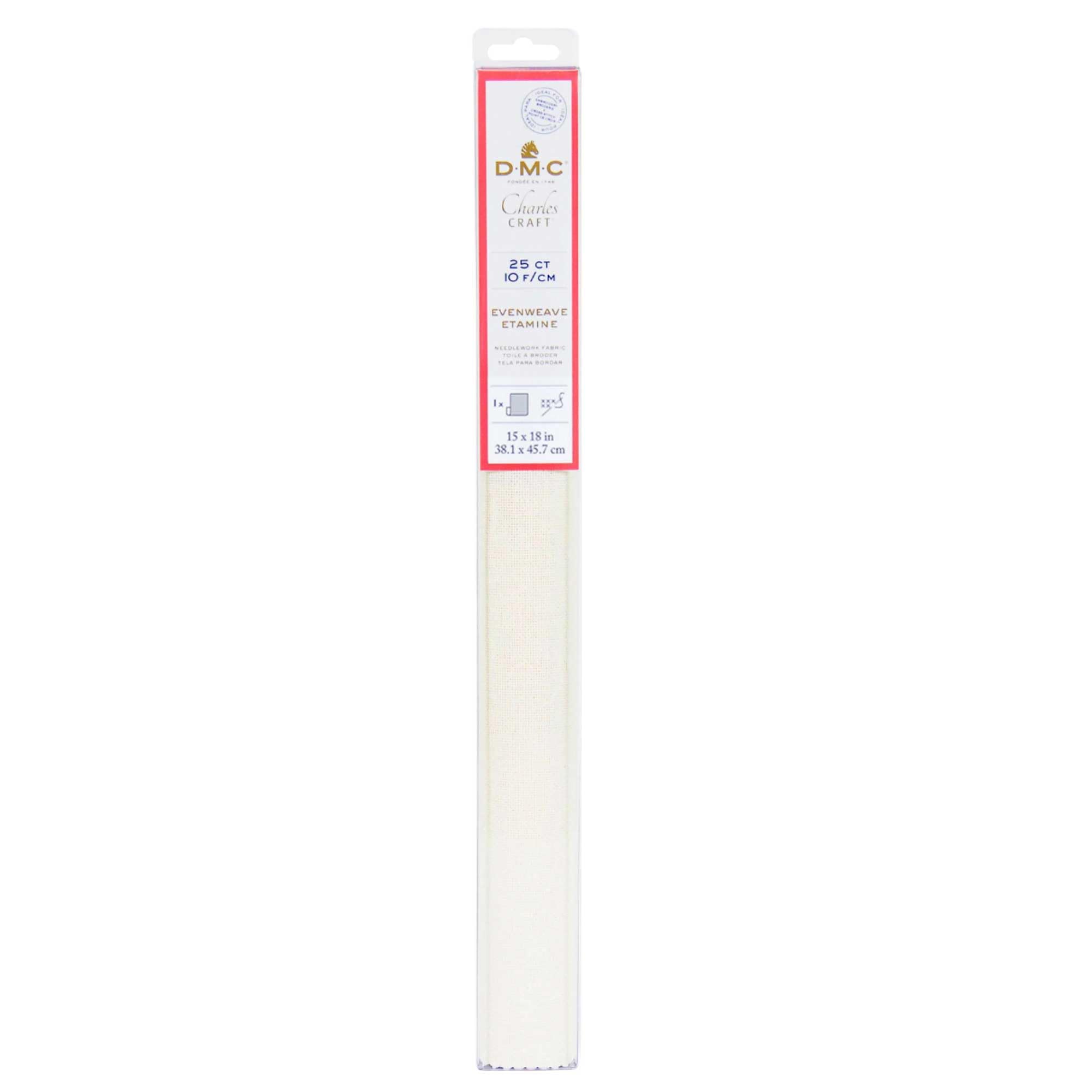 dmc-etamine-evenweave-25-ct-tessuto-punto-croce-50-8-x-61-cm-cotone image 4