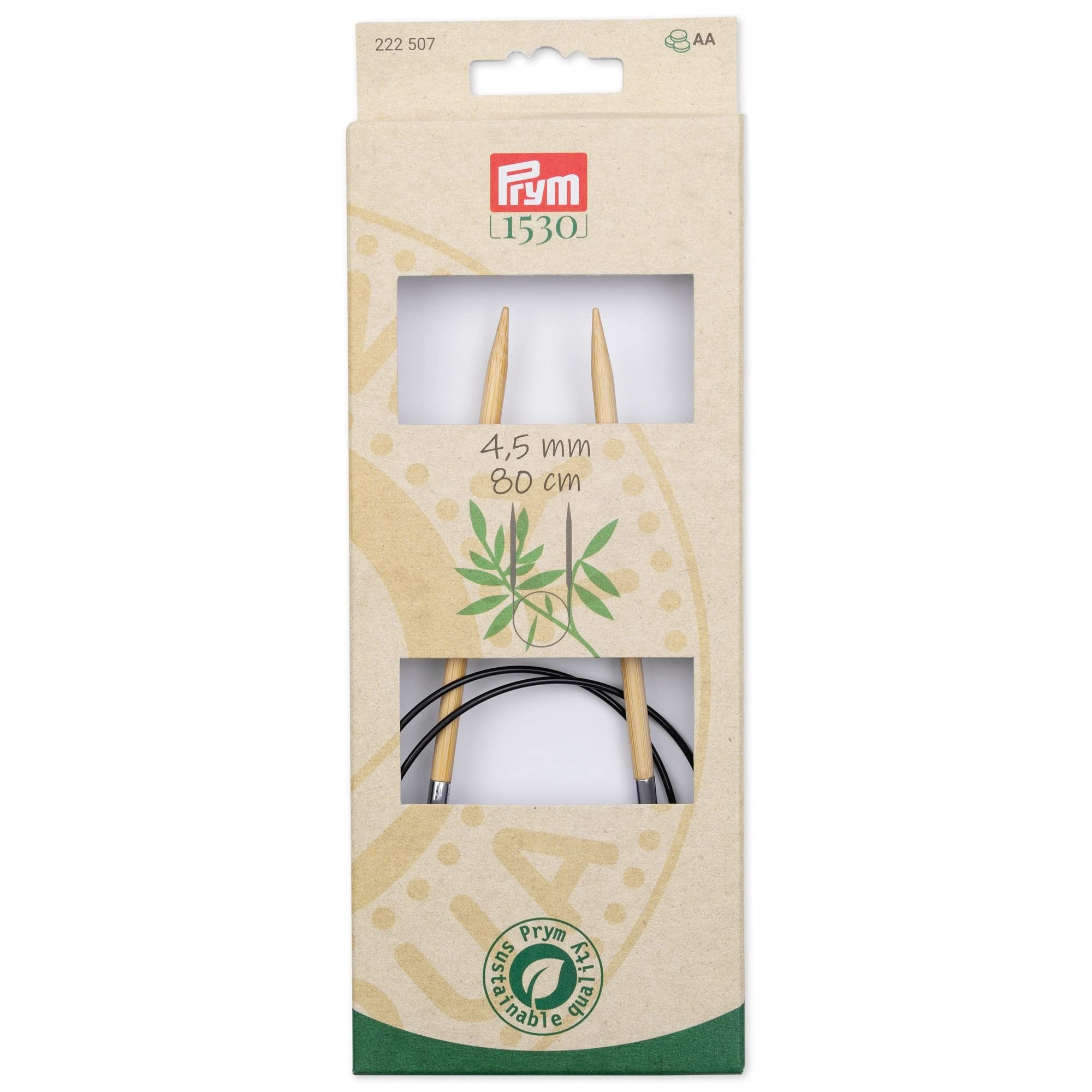 prym-1530-bamboo-80-cm-4-50-mm-ferri-da-maglia-circolari-in-bamb image 1