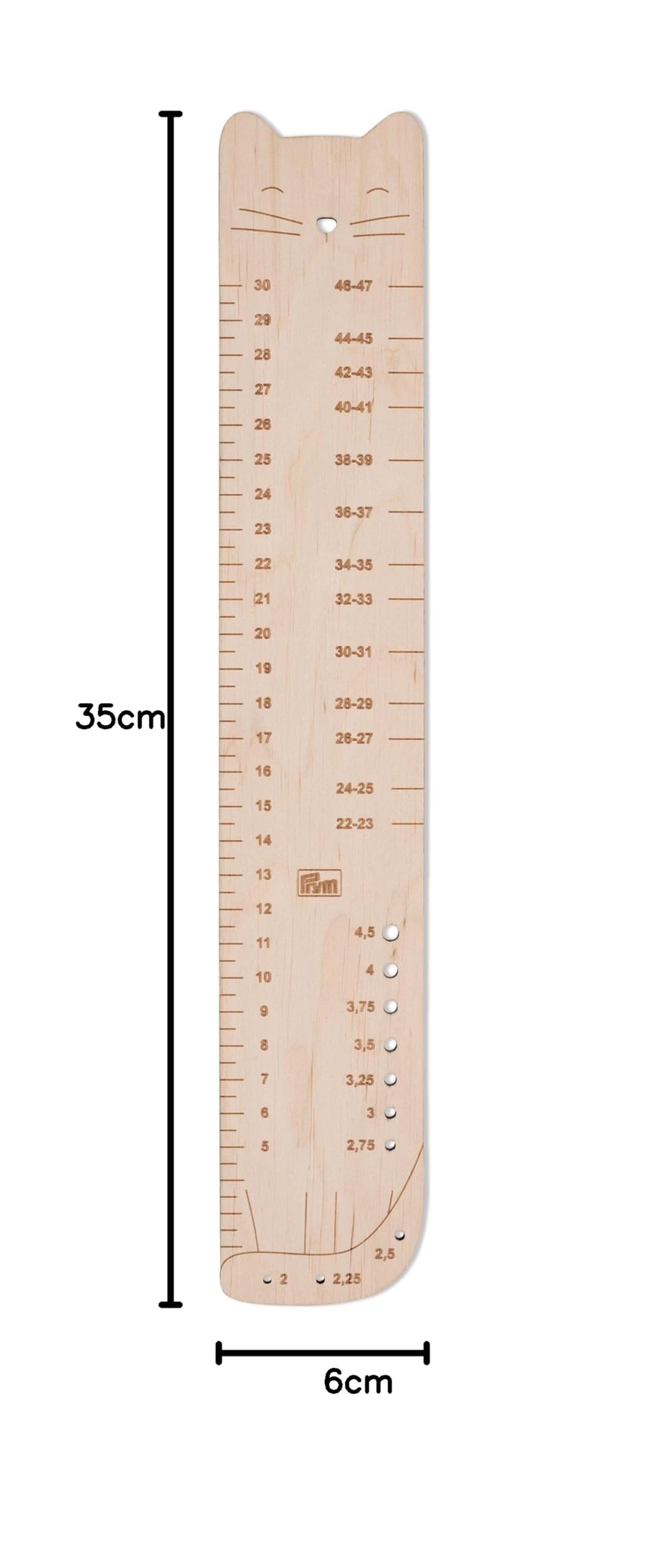 prym-610743-righello-per-calze-in-legno-di-betulla-60-x-350-mm-naturale image 3