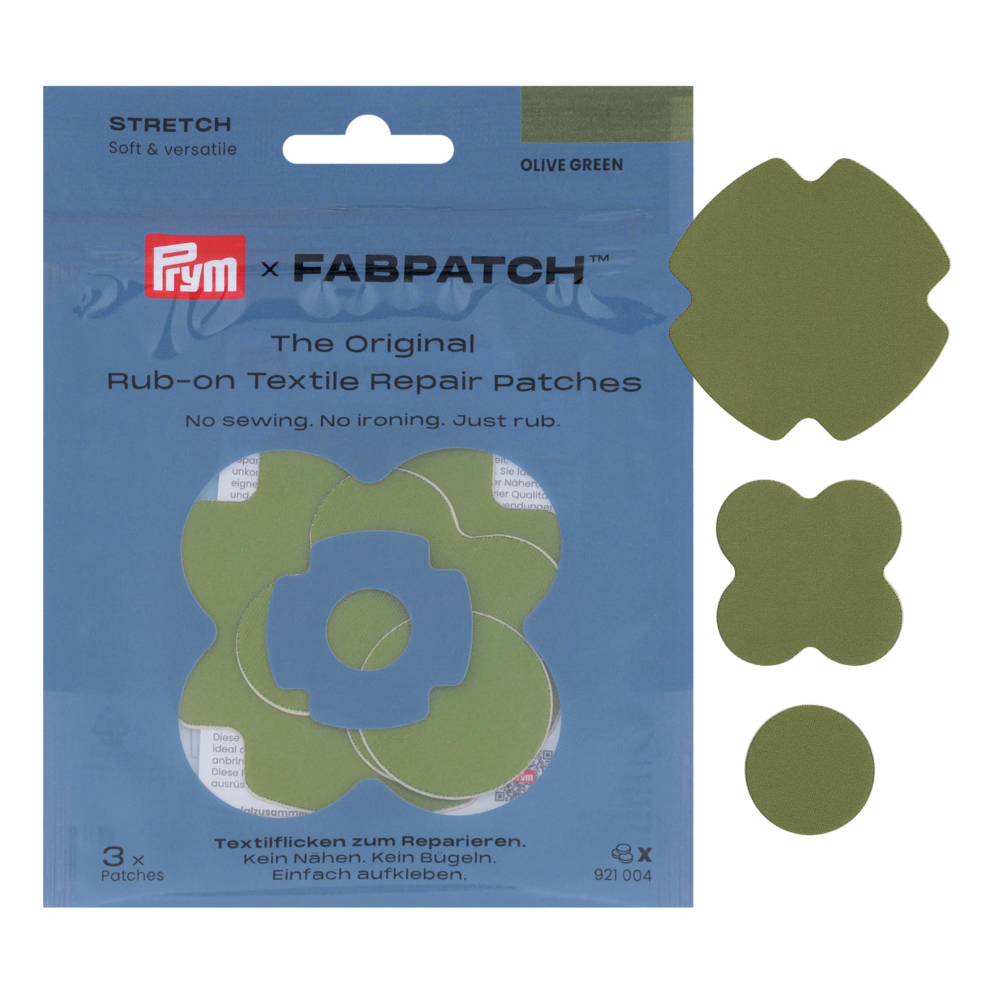 prym-921004-fabpatch-stretch-toppe-adesive-3-pezzi image 1