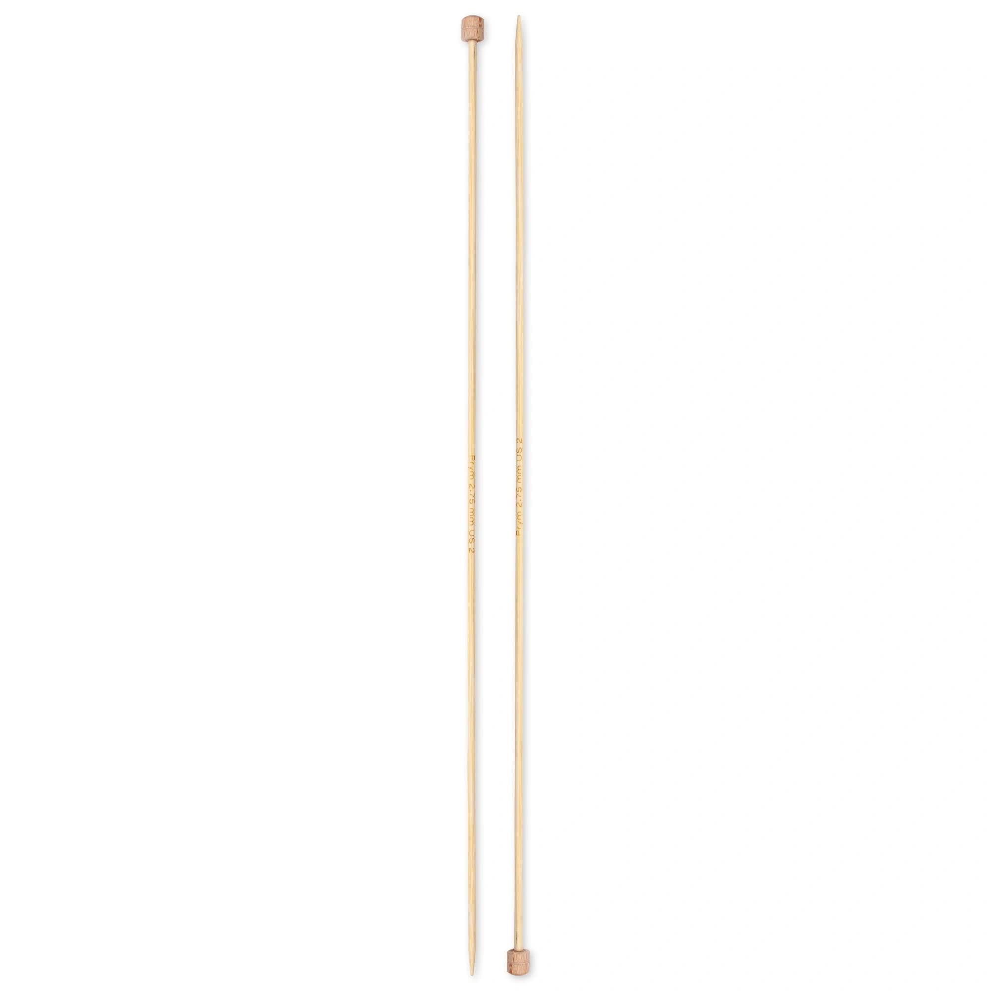 prym-1530-ferri-a-punta-singola-in-bamb-33-cm-2-75-mm image 2