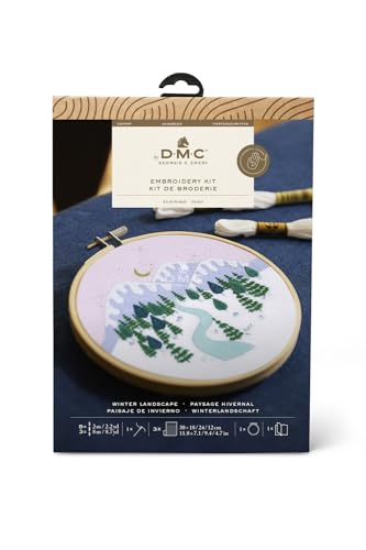 dmc-kit-ricamo-paesaggio-invernale-georgie-k-emery-livello-esperto image 6