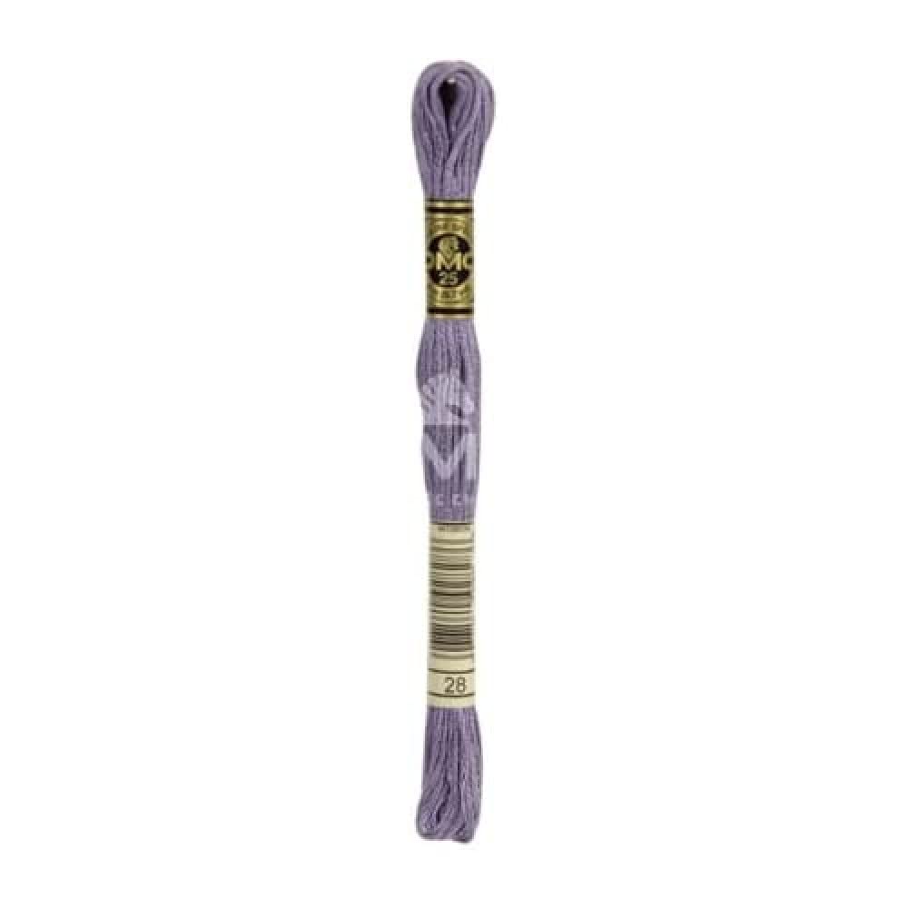 dmc-moulin-sp-cial-117mc-0028-filo-da-ricamo-cotone-8-m-colore-0028-viola-grigio image 1