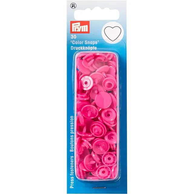 prym-love-bottoni-a-pressione-cuore-fucsia-1-pezzo image 1