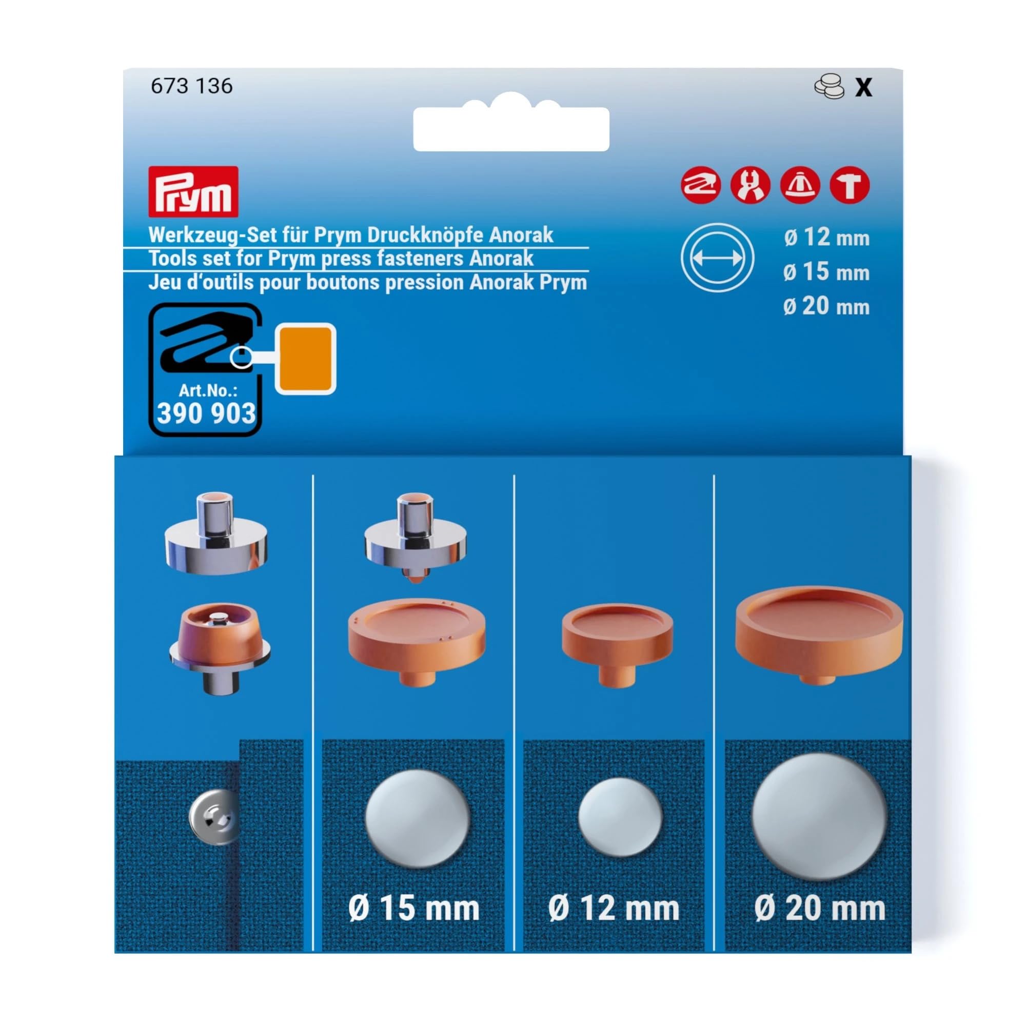 prym-673136-set-attrezzi-per-bottoni-a-pressione image 1