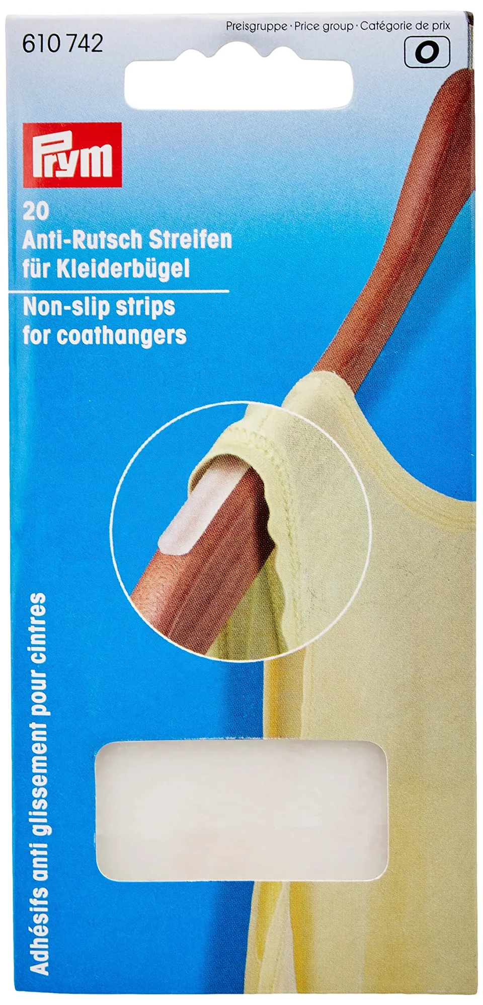 prym-610742-strisce-antiscivolo-per-appendiabiti-20-unit-bianche-14-x-7-mm image 1