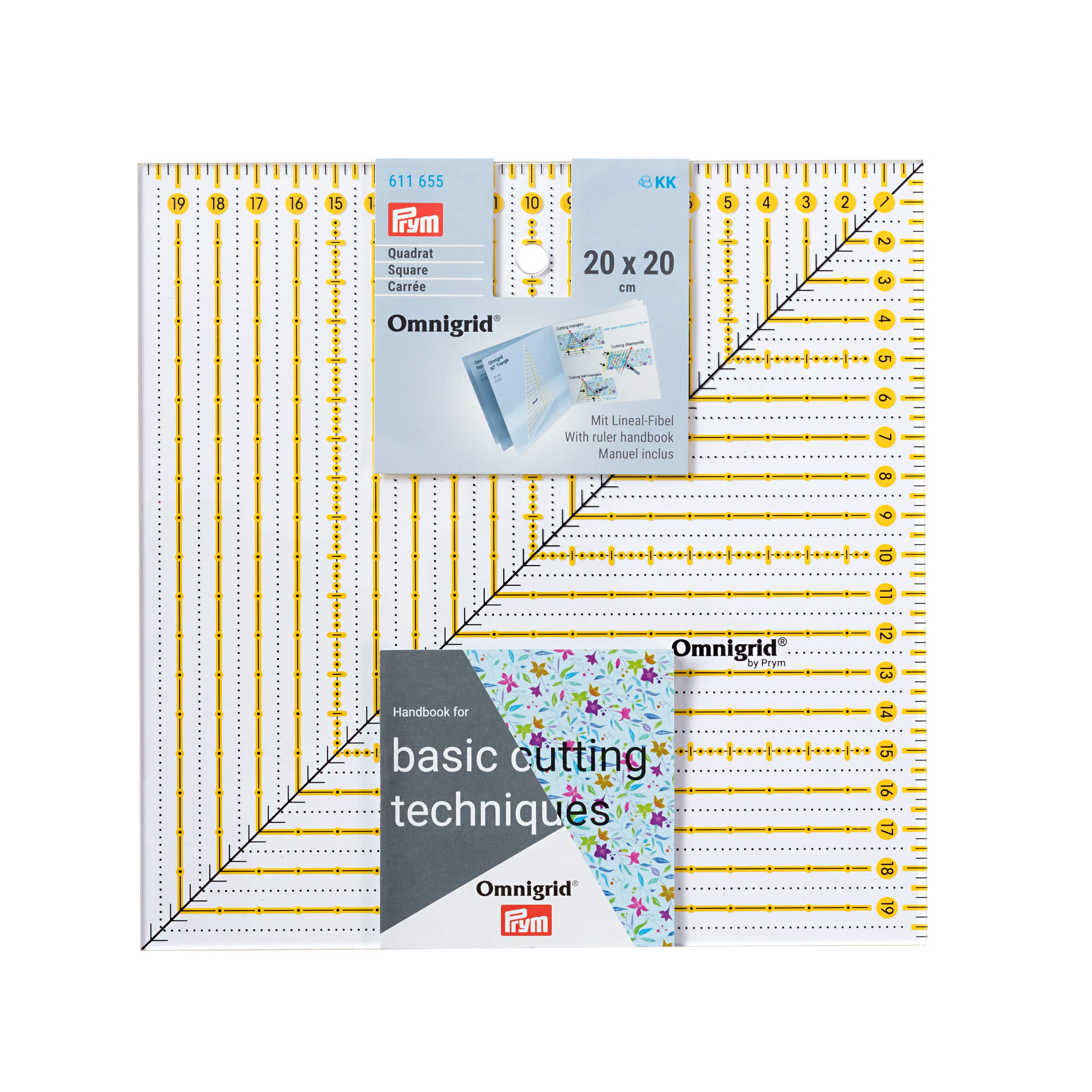 prym-omnigrid-righello-patchwork-quadrato-20-x-20-cm image 1
