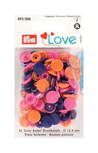 prym-love-color-kst-bottoni-a-pressione-12-4-mm-arancione-rosa-viola-393006 image 2