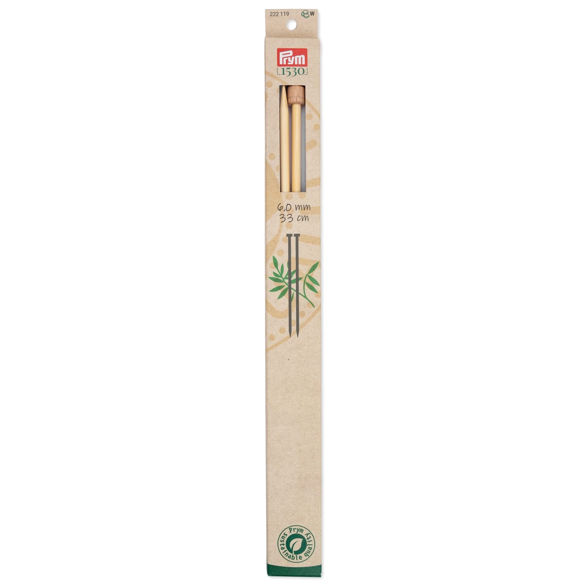 prym-1530-ferri-da-maglia-bamb-a-punta-singola-33-cm-6-00-mm-2-pezzi image 1