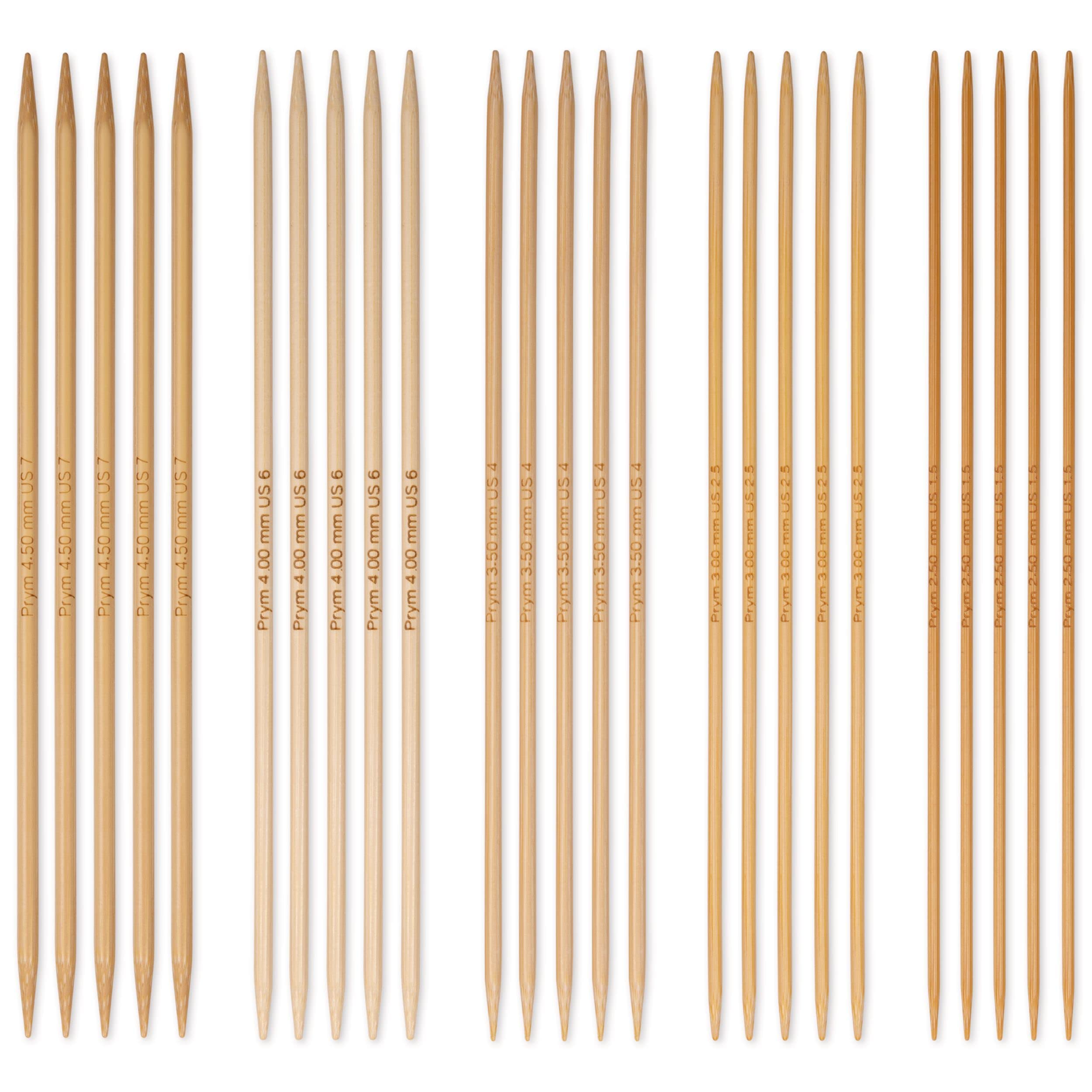 prym-1530-set-ferri-a-doppia-punta-in-bamb-2-50-4-50-mm-5-pezzi image 2
