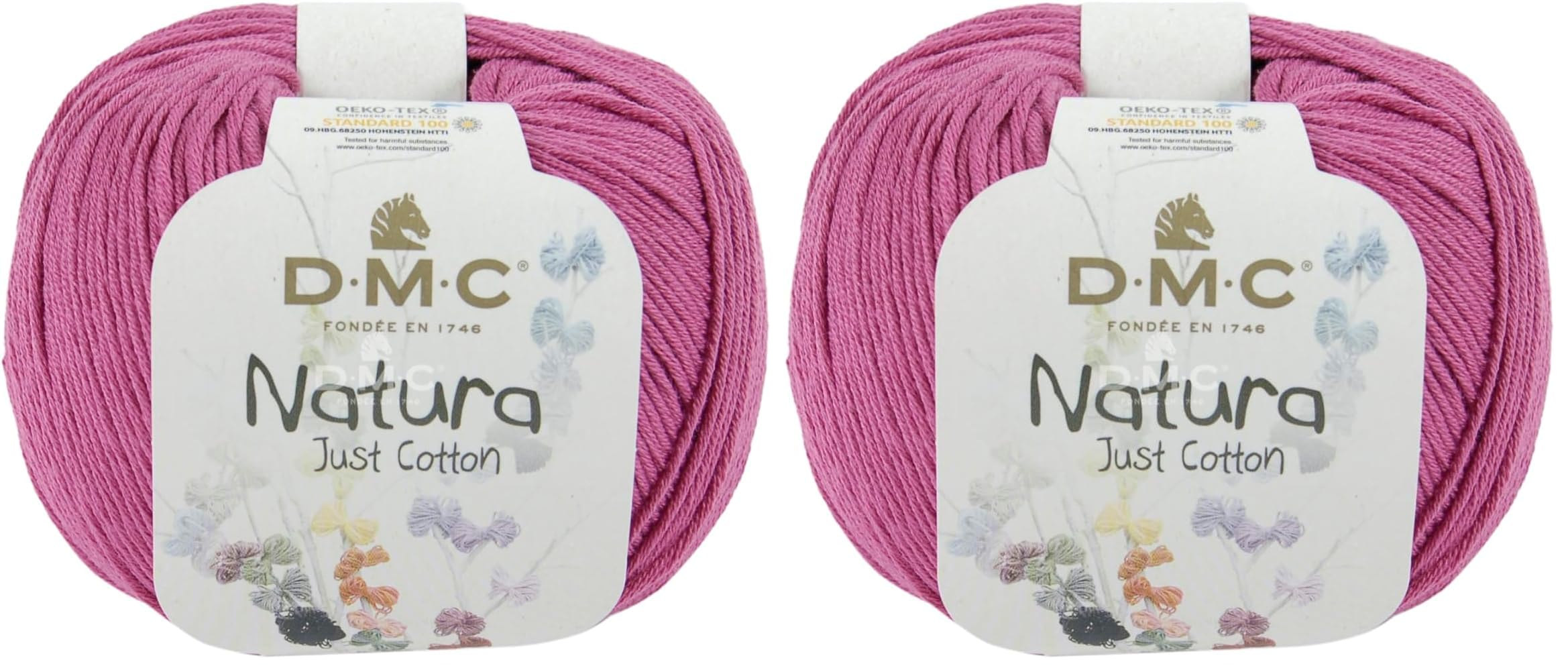 dmc-natura-filato-cotone-ciliegia-n62-dk-4-capi image 3