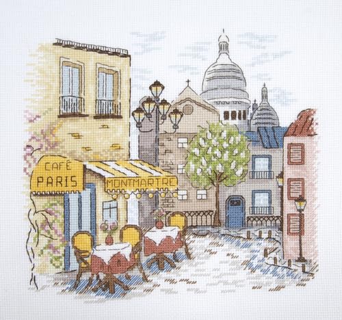 dmc-montmartre-di-anna-matvieieva-kit-punto-croce-esperto-23x21-cm image 6