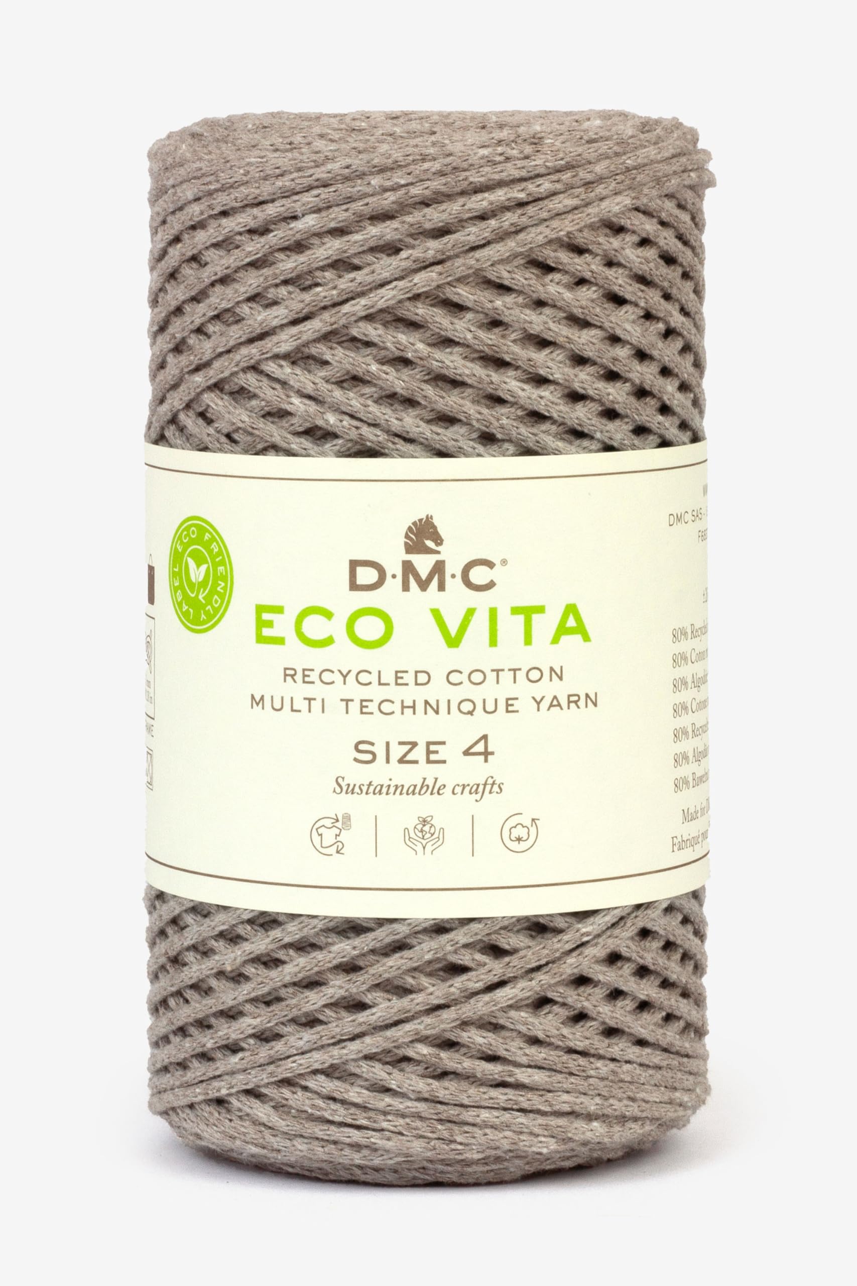 dmc-eco-vita-4-filato-in-cotone-riciclato-250-g-200-m image 1