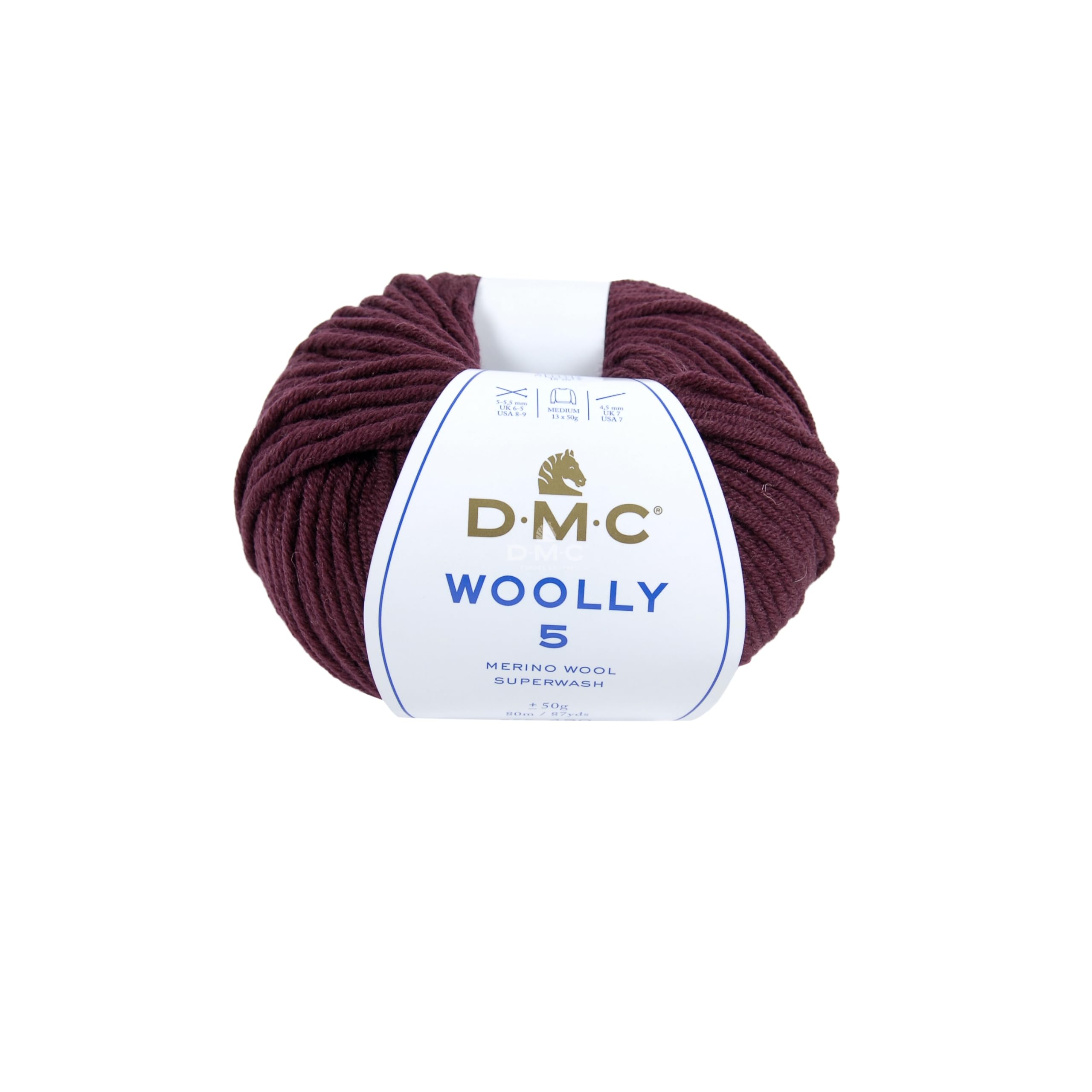 dmc-490-61-lana-merino-woolly-5-viola-80m-50g-aran-superwash image 7