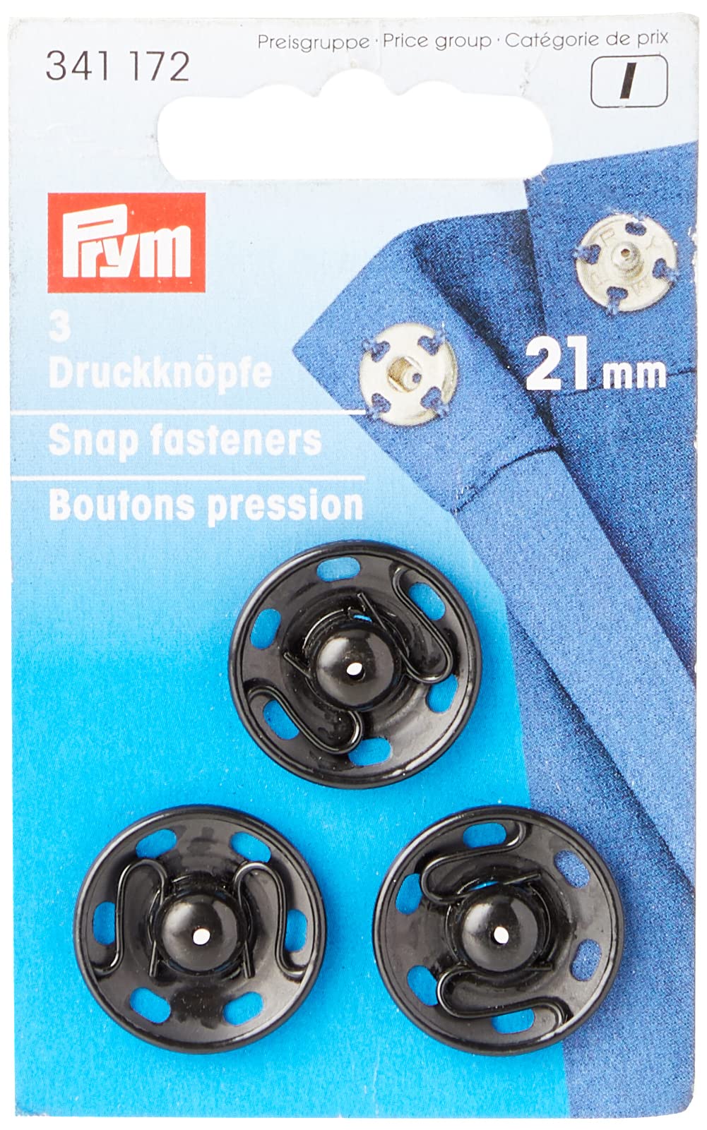 prym-bottoni-a-pressione-da-cucire-ottone-nero-21-mm-3-pezzi image 1