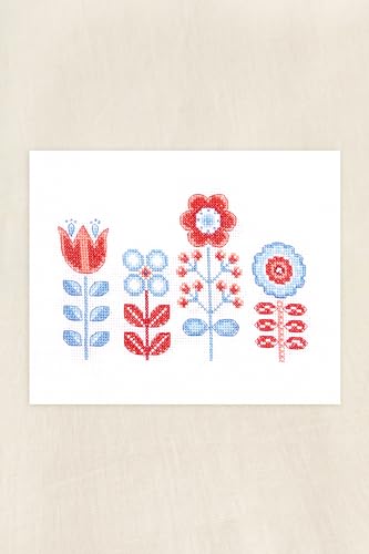 dmc-the-designer-collection-fiori-folk-di-jo-aston-kit-punto-croce-facile image 4