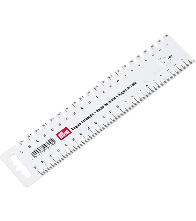 prym-righello-per-sarti-bianco-21-cm-in-plastica image 1