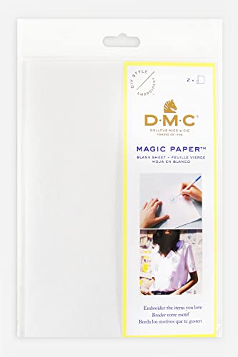 dmc-magic-paper-fogli-bianchi-a5-idrosolubili-autoadesivi-2-fogli image 4