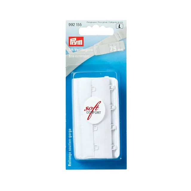 prym-estensore-per-reggiseno-bianco-3x4-ganci-75-mm image 1