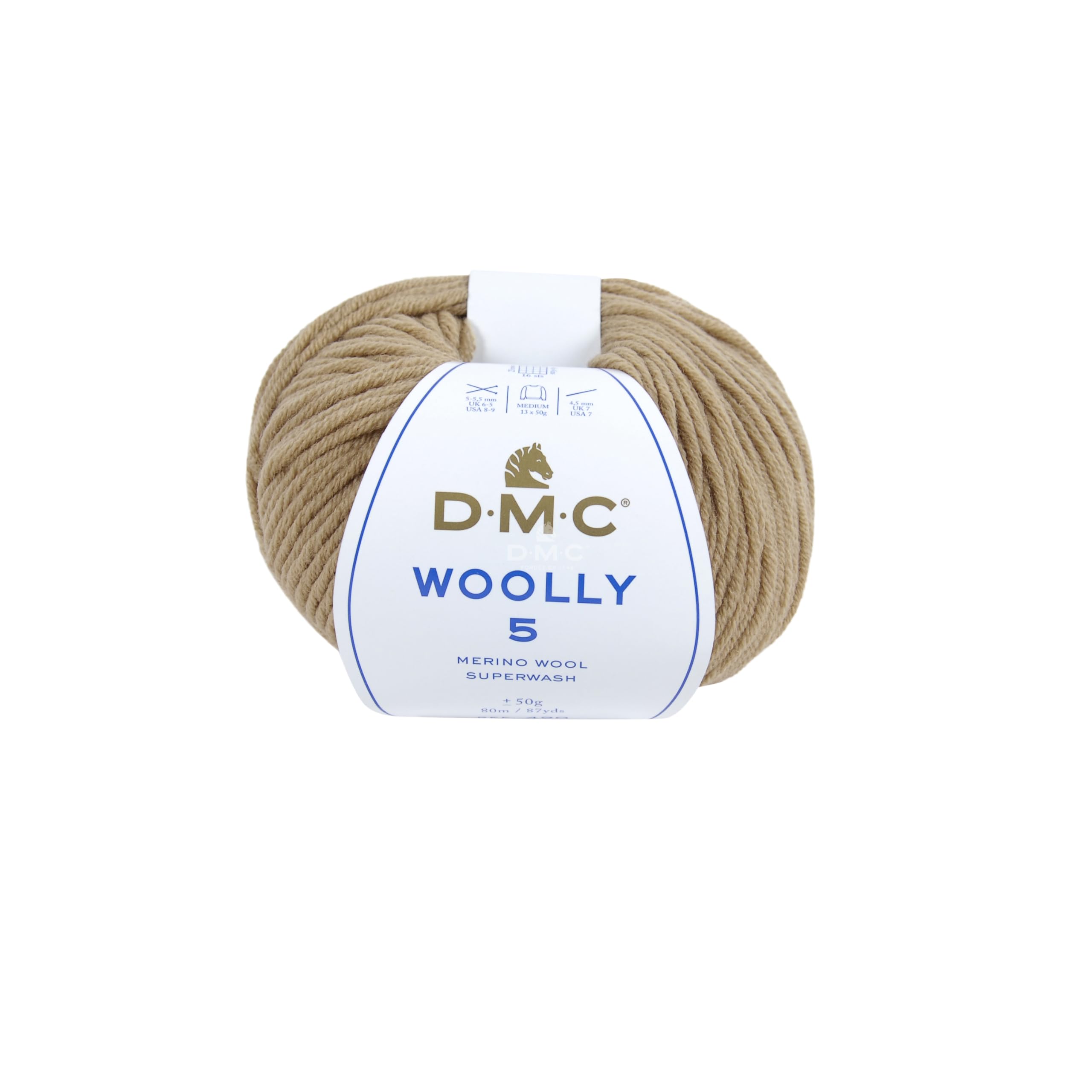 dmc-woolly-filato-100-merino-50-g-morbido-naturale image 1