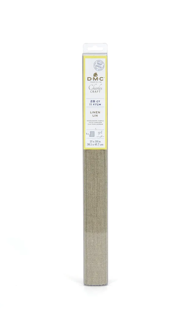 dmc-tessuto-in-lino-28-count-38-1-x-45-7-cm-per-punto-croce image 1
