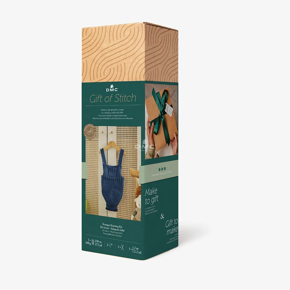 dmc-gift-of-stitch-kit-maglia-pagliaccetto-neonato image 1