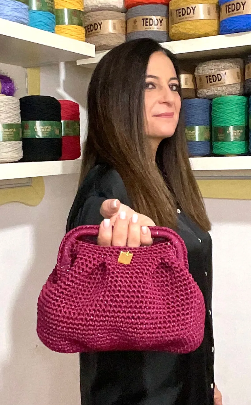 borgo-de-pazzi-kit-clutch-pasticcino-di-tiziana-volpe-crochet image 1