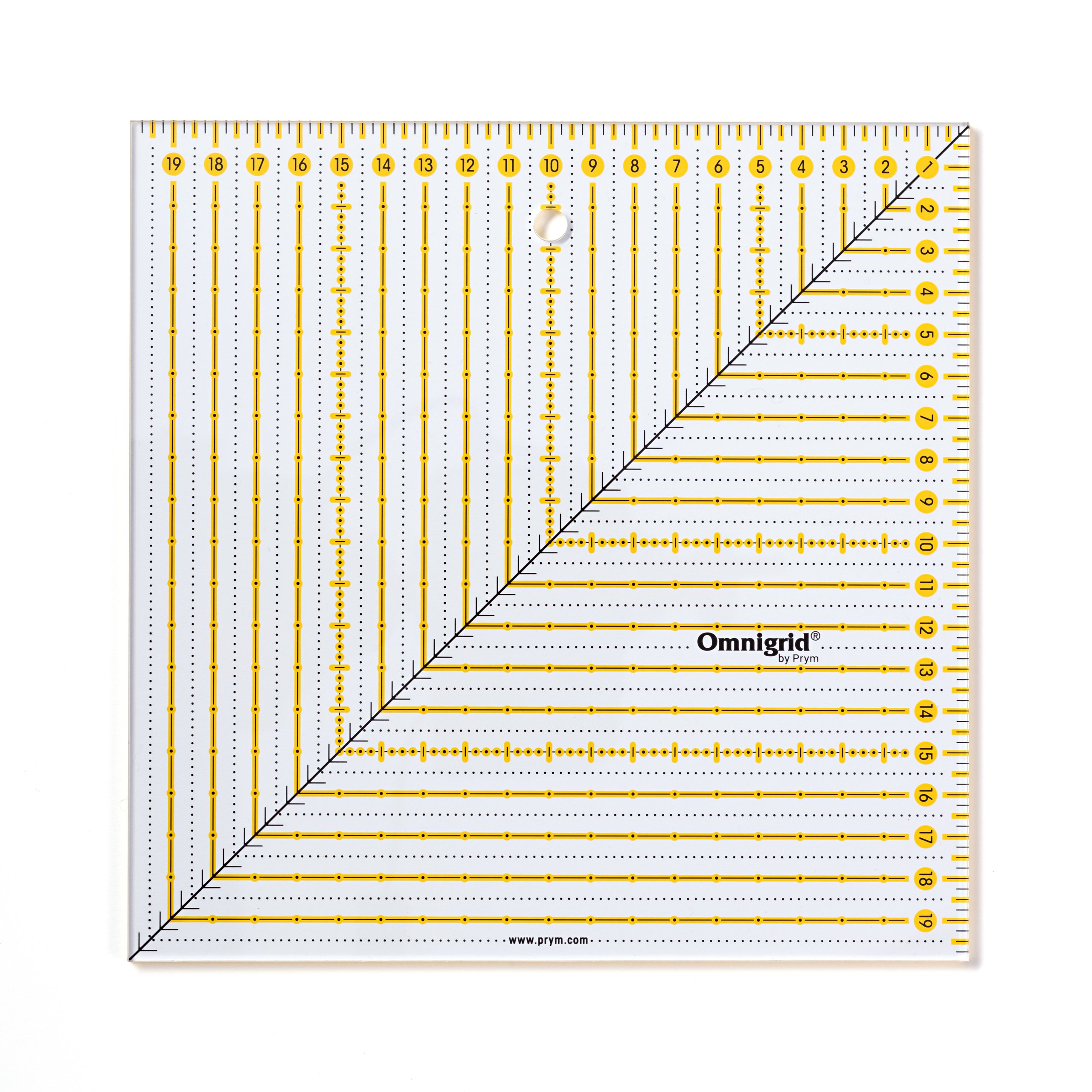 prym-omnigrid-righello-patchwork-quadrato-20-x-20-cm image 2