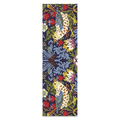 dmc-the-masters-collection-ladro-di-fragole-di-william-morris-kit-segnalibro-a-p image 2