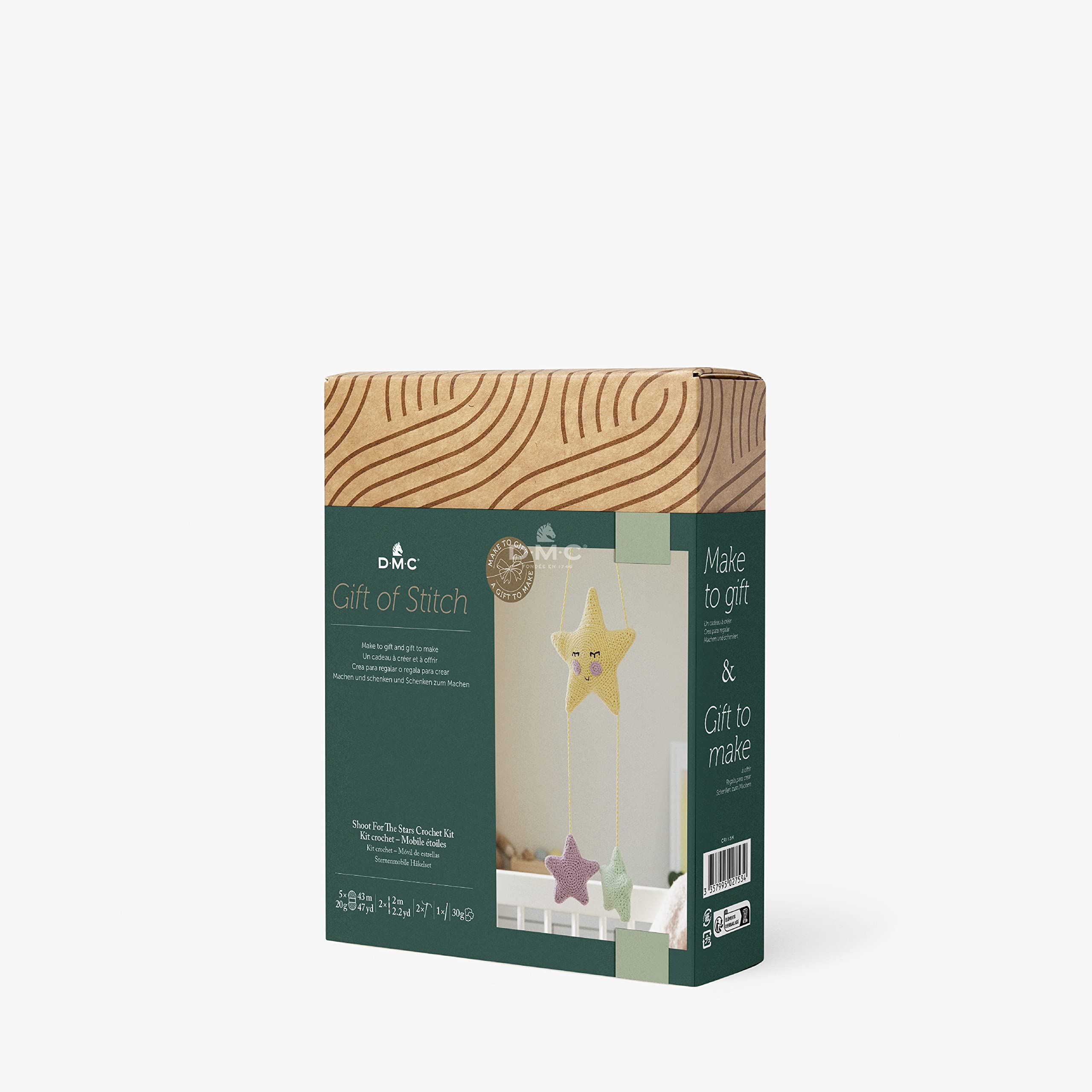 dmc-gift-of-stitch-giostrina-di-stelle-kit-uncinetto-neonato image 1