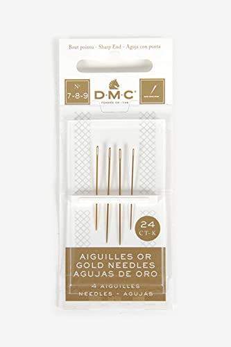 dmc-aghi-da-ricamo-oro-18-carati-misura-1-5-4-pezzi image 4