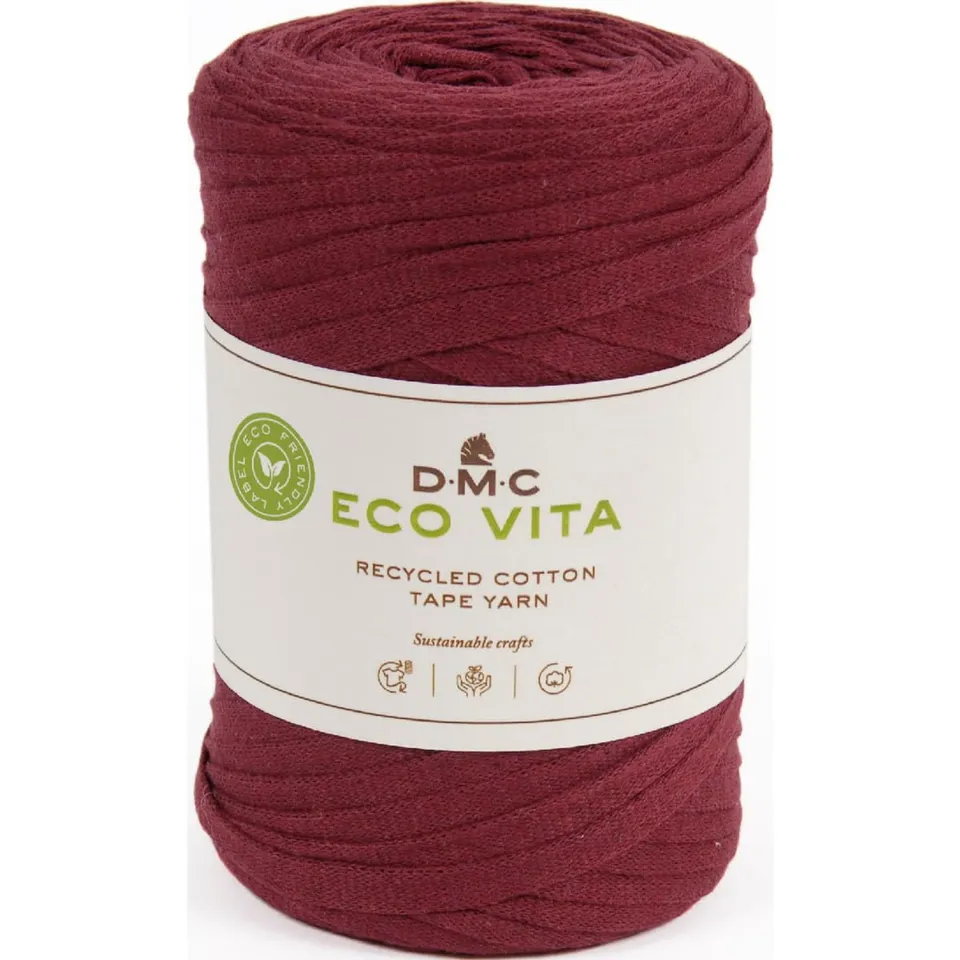 dmc-eco-vita-tape-filato-tubolare-in-cotone-riciclato-per-maglia-e-uncinetto image 1