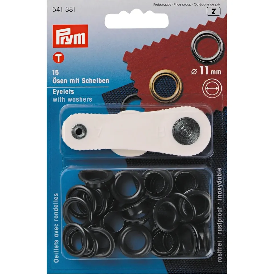 prym-occhielli-e-rondelle-11-mm-metallo-bronzo image 1