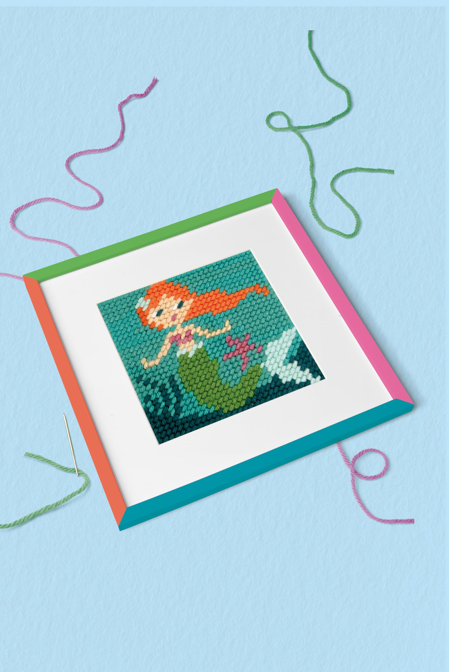 dmc-gift-of-stitch-marina-la-sirena-kit-arazzo-gobelin-facile-per-bambini image 3