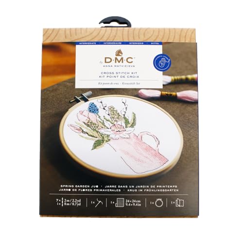 dmc-spring-garden-kit-punto-croce-misura-media-con-tela-prestampata image 5