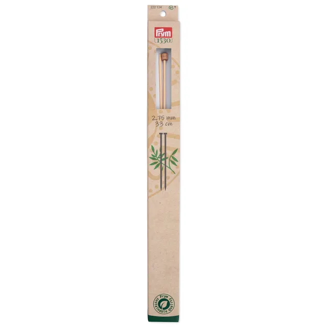 prym-1530-ferri-a-punta-singola-in-bamb-33-cm-2-75-mm image 1