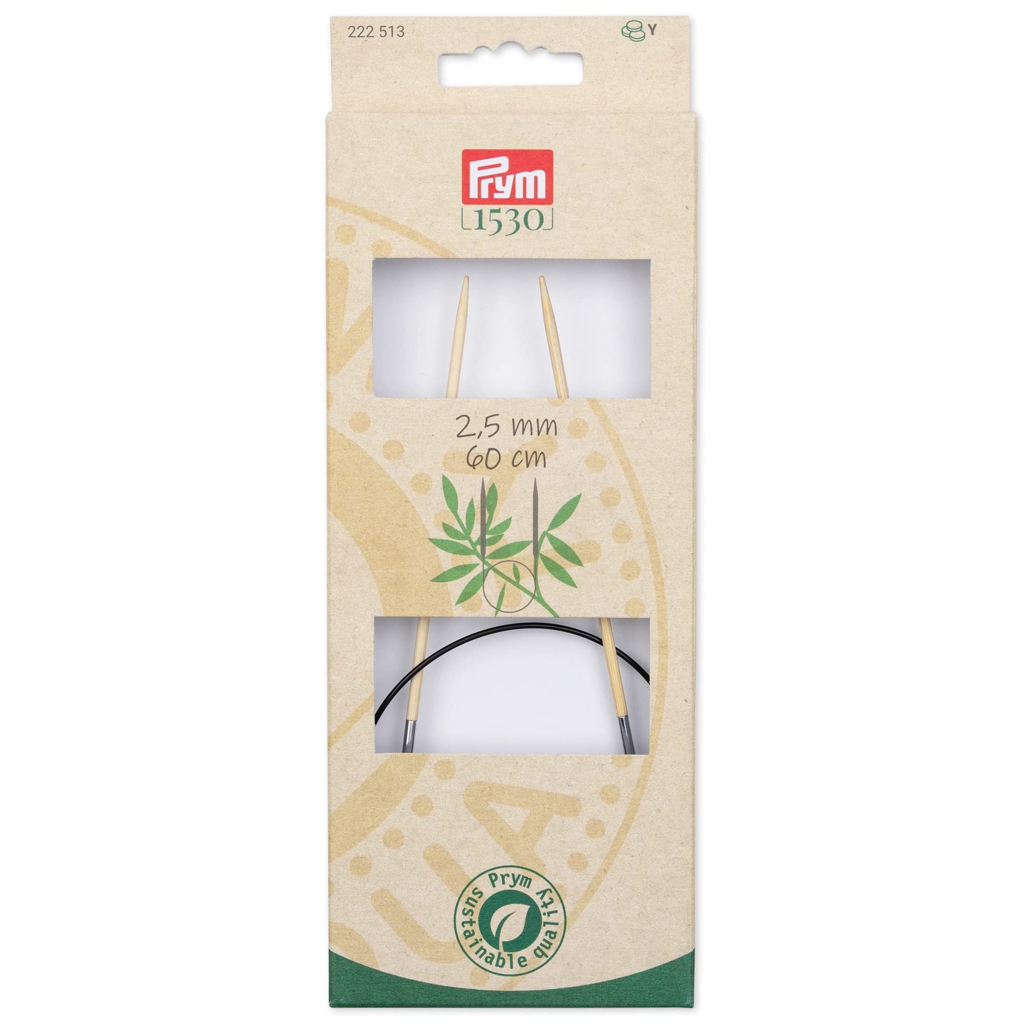 prym-1530-circolare-bamb-60cm-2-50mm-ferri-per-maglia image 1
