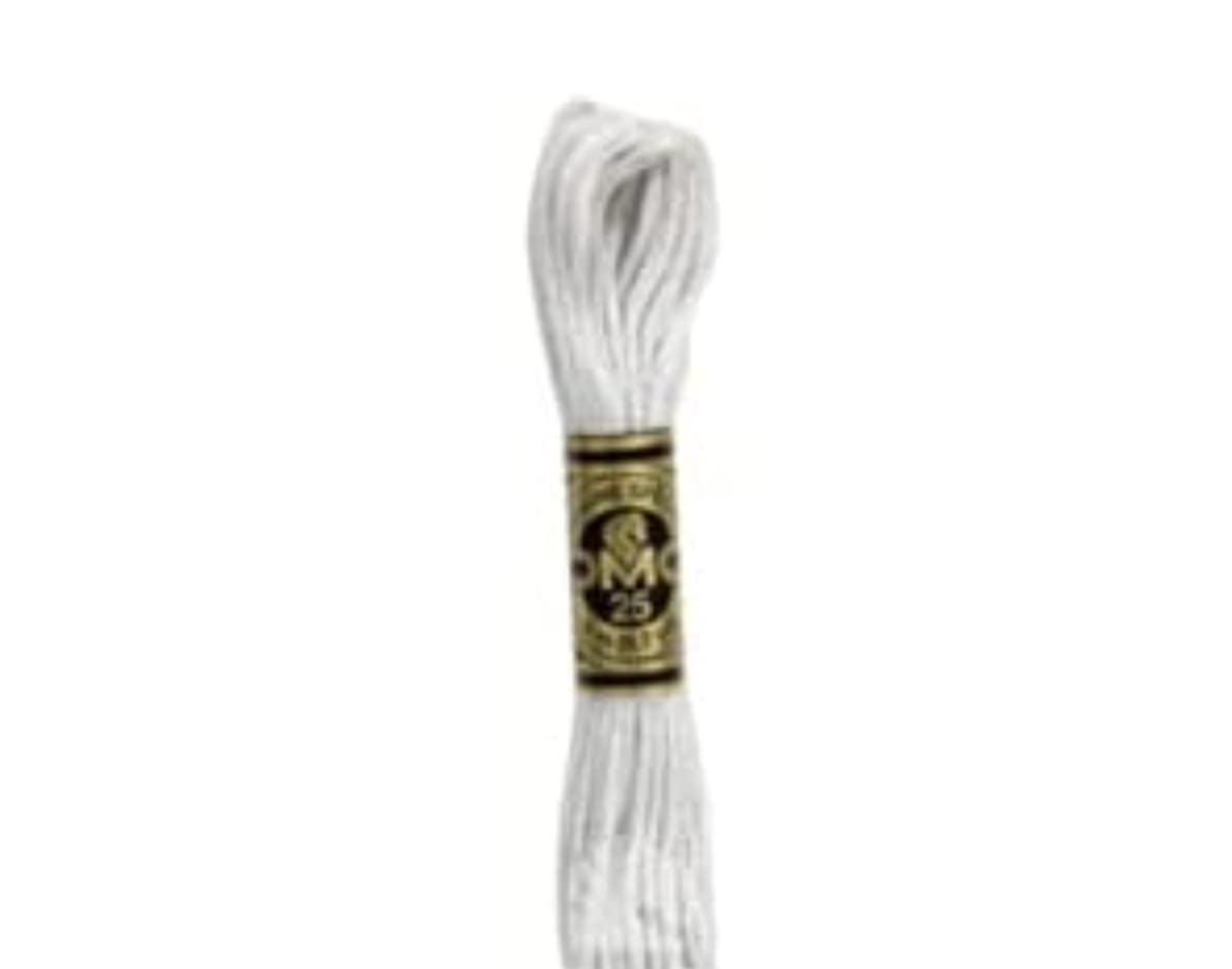 dmc-moulin-sp-cial-117mc-0001-filo-da-ricamo-cotone-bianco-8-m image 3