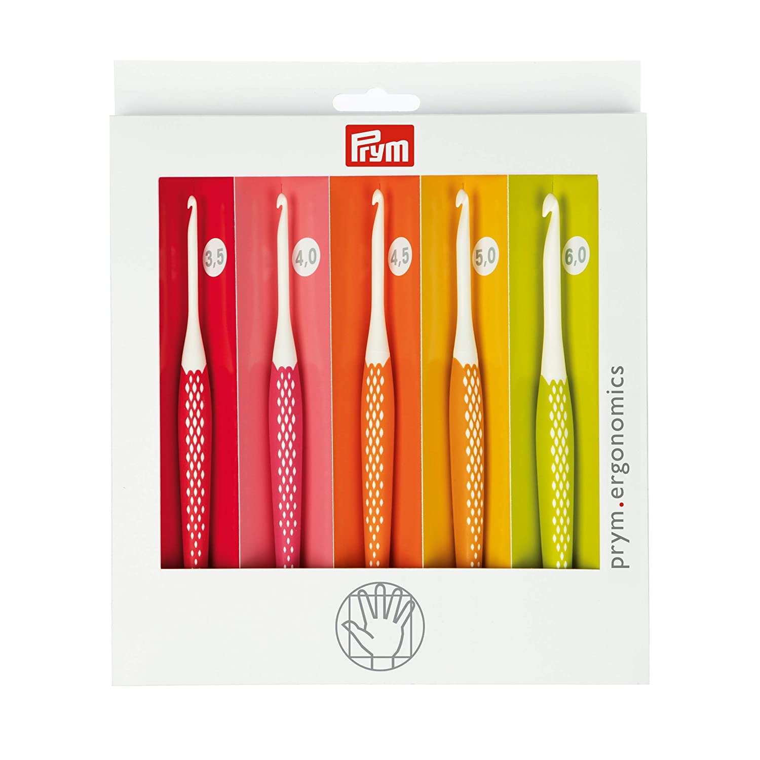 prym-ergonomics-uncinetto-ergonomico-per-lana-set-5-pezzi-multicolore image 1