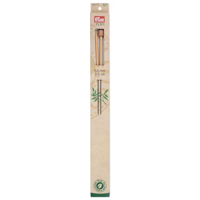 prym-ferri-da-maglia-bamb-punta-singola-33-cm-5-0-mm-2-pezzi image 1