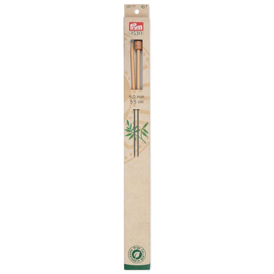 prym-ferri-da-maglia-bamb-punta-singola-33-cm-5-0-mm-2-pezzi image 1