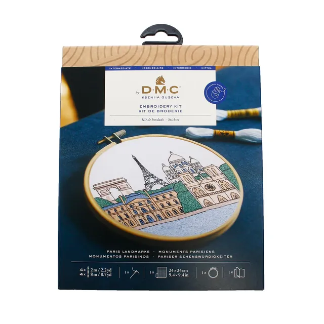 dmc-the-designer-collection-monumenti-di-parigi-di-kseniia-guseva-kit-ricamo-int image 1