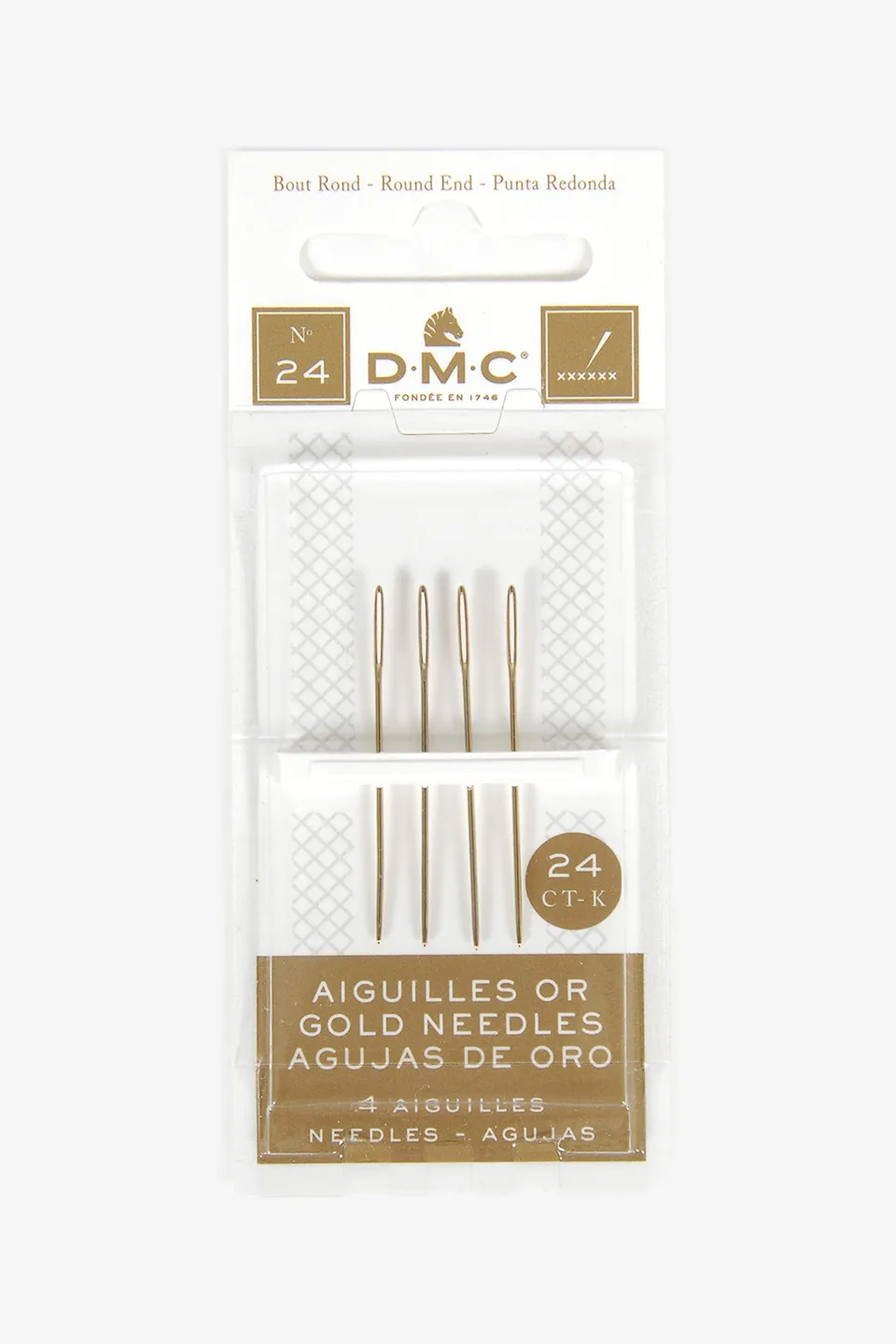 dmc-aghi-oro-tappezzeria-punto-croce-confezione-4-aghi image 1