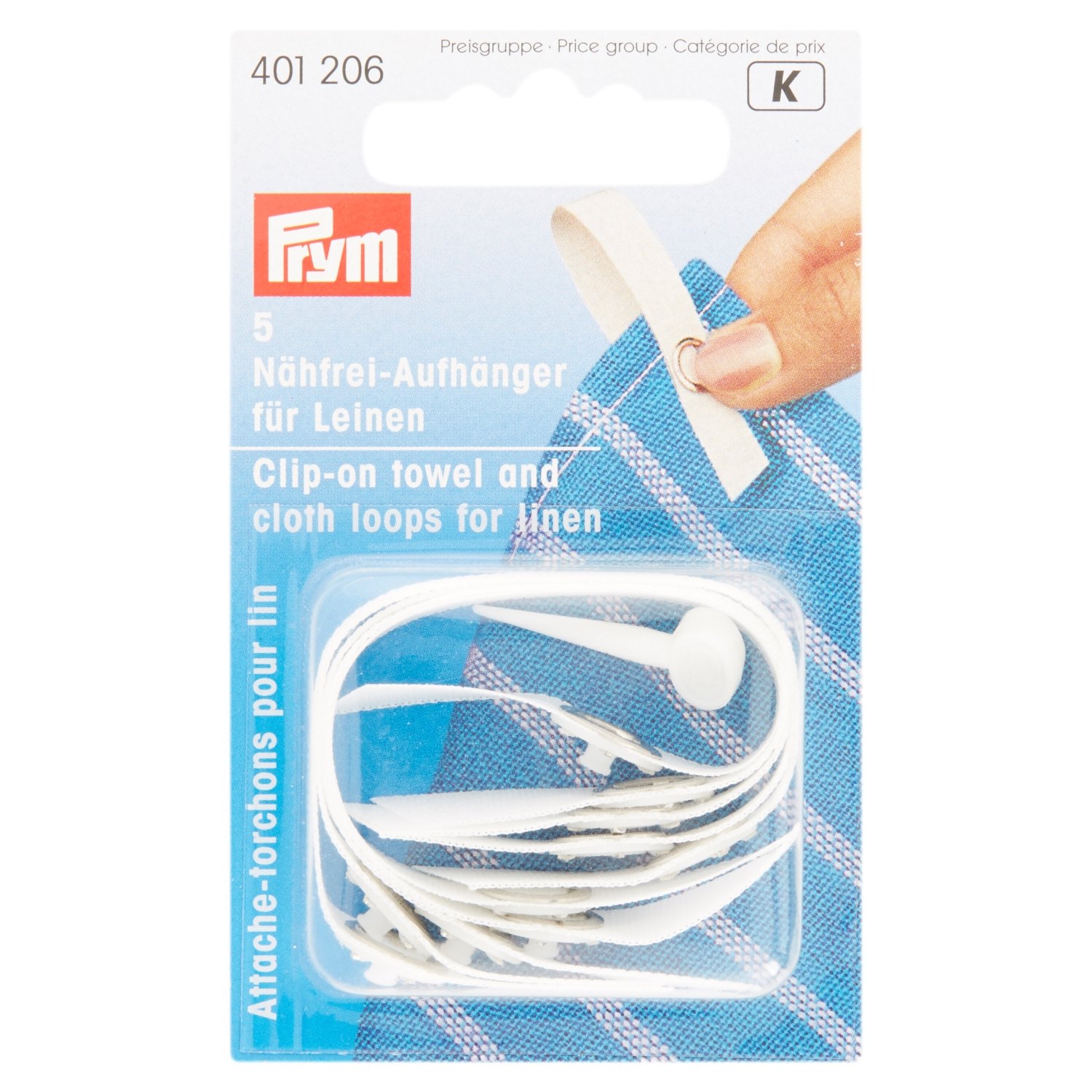 prym-clip-e-passanti-per-asciugamani-in-lino-5-pezzi-bianco image 2