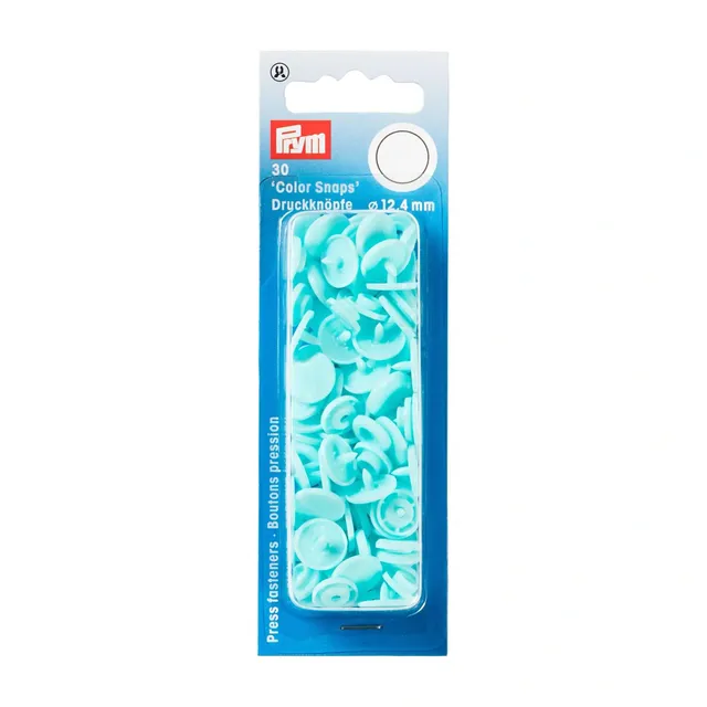 prym-393159-bottoni-automatici-rotondi-senza-cuciture-turchese-chiaro-12-4-mm-30 image 1