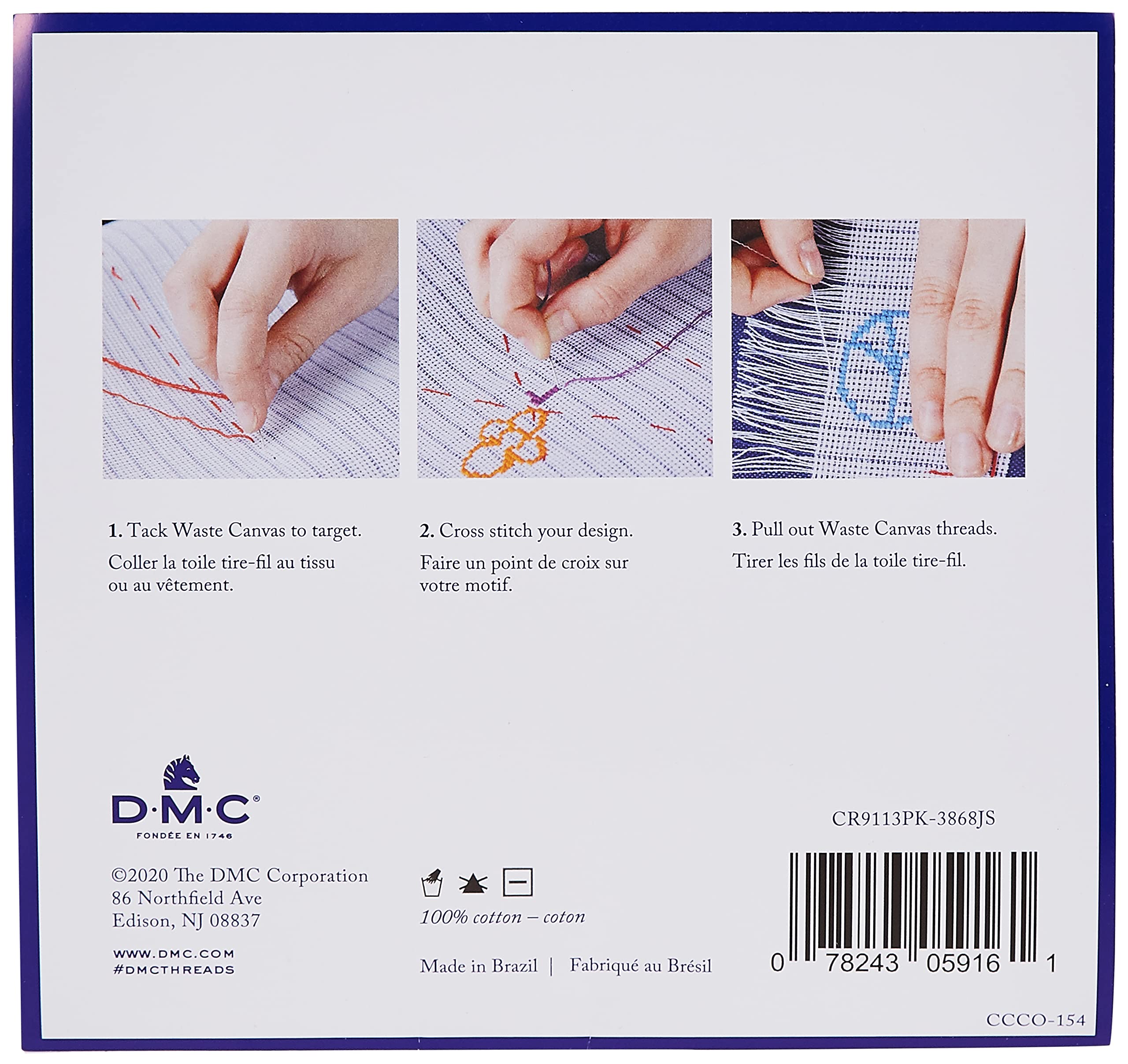 dmc-cr9113-tela-waste-canvas-30-5-x-45-7-cm-10-fogli image 2
