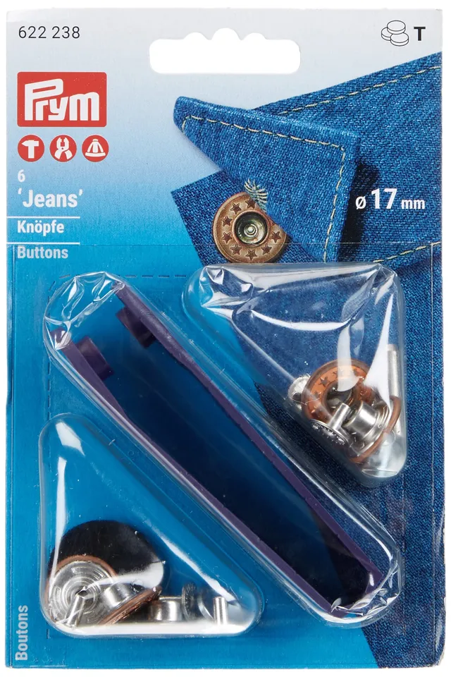 prym-bottoni-per-jeans-17-mm-bronzo-antico-6-pezzi image 1