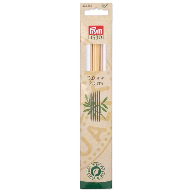 prym-1530-bamb-ferri-a-doppia-punta-20-cm-3-00-mm-5-pezzi image 1